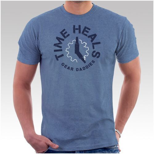 Mens Time Heals TShirt Gear Daddies